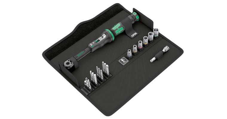 Torque wrench set with reversible ratchet, Click-Torque 2.5-25 Nm