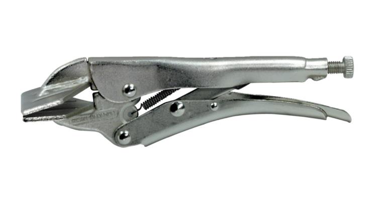 Sheet metal pliers length 180 mm clamp width 45 mm jaw width 80 mm nickel-plated