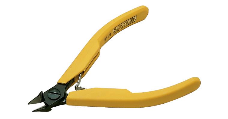 Electronics side cutters, pointed, fluted jaws without bevel 110 mm