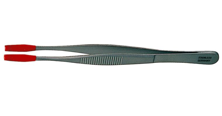 Electronics fitting tweezers gripping surfaces coated rustproof 145 mm
