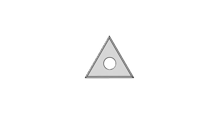Repl. blades made of carbide for ERGO pocket paint scraper 73317 101 triangular