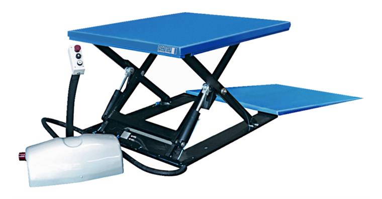 Flachscheren-Hubtisch G-Form Hublast 1000 kg Hubhöhe 760 mm