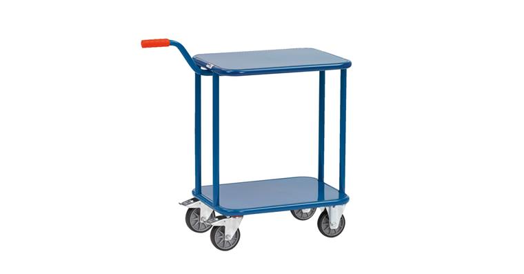 Hand trolley 600x450 mm load capacity 250 kg 2 platforms height 195/770 mm