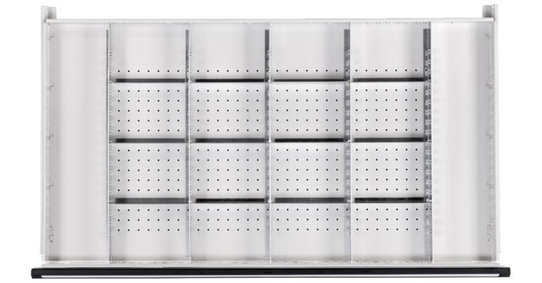 1/4 drawer partition for 180+360 mm FH for cabinet workbenches cat. no. 82080