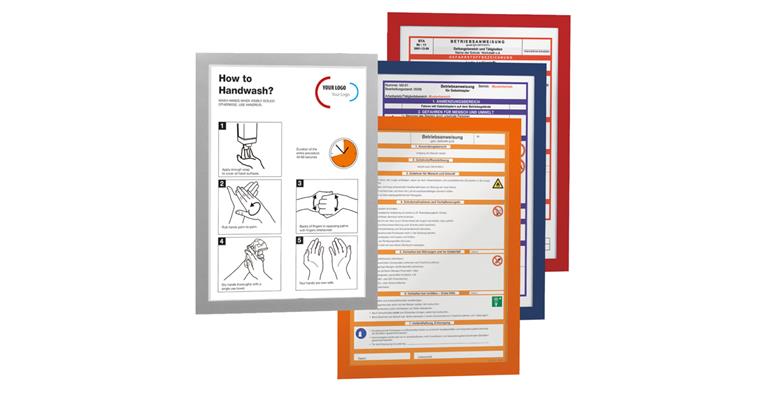 Information frame self-adhesive A4 red pack = 2 pieces
