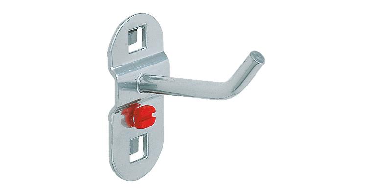 Tool holder single for perforated plates with hole 10x10mm L100x6 mm pack=5 pcs