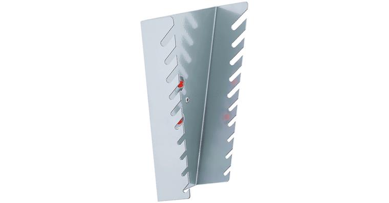 Wrench holder vertical for perforated plates with hole 10x10 mm for 10 wrenches