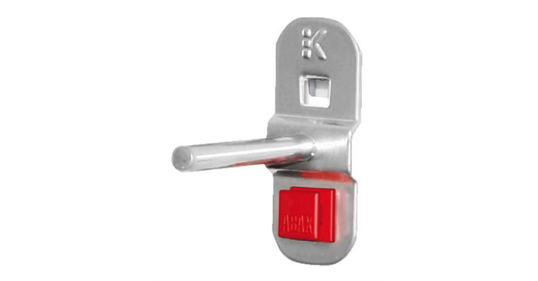 Tool holder with 1x straight pin length x dia. 150 x 6 mm aluminium-coloured