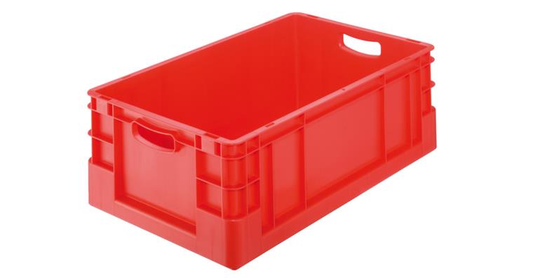 Euro transport container polypropylene stackable stable 600x400x270 mm red