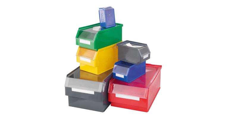 Easy-view storage bin polyethylene slot. susp. size 3 yellow LxWxH 350x200x200mm