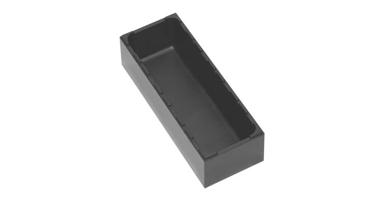 Uni box ABS plastic black HxWxD 48x96x96 mm