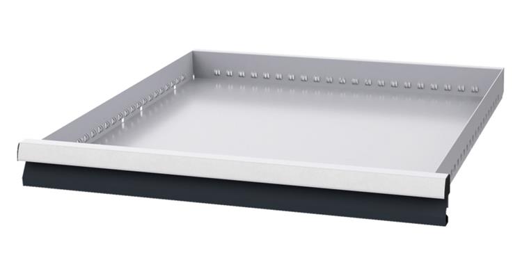 Schublade BxT 600x600mm Vollauszug 100% 100kg Fronthöhe 75mm RAL7035/7016