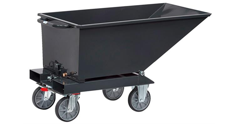 Muldenkipper Inhalt 250 Liter RAL 7016 Tragkraft 750 kg 1359x713x780 mm