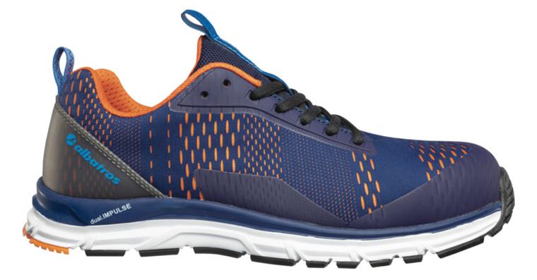 Sicherheits-Halbschuh AER55 Impulse Blue Orange Low S1P ESD Gr.40