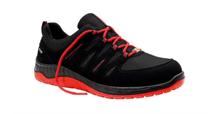 Sicherheits-Halbschuh Maddox Black-Red Low S3S ESD Gr.38