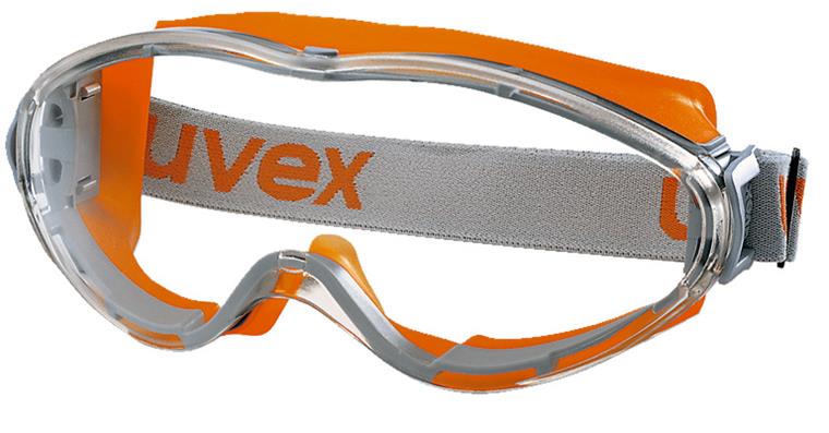 Vollsichtbrille uvex ultrasonic Scheibe klar Farbe Orange/Grau