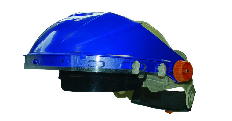 LIZZARD Kopfhalter MAX F-200 Kunststoff schlagfest Blau/Grau Gr. 52-61cm