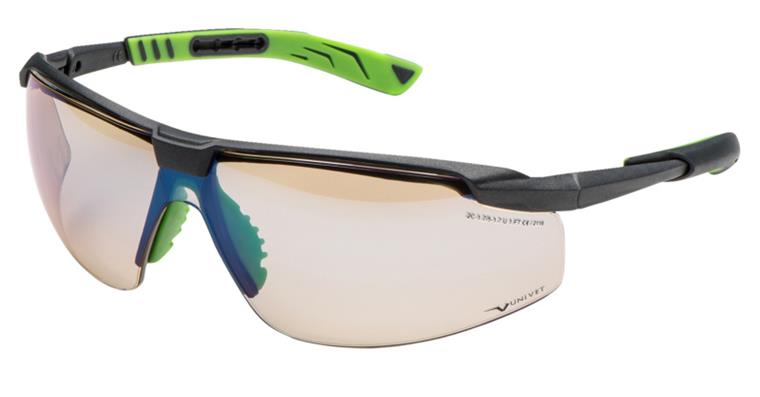 Safety goggles 5X8 In & Out lens grey