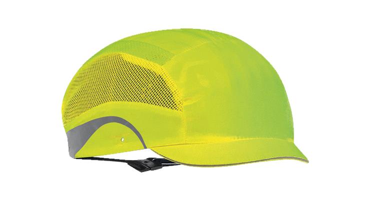 Anstoßkappe Aerolite® Hi-Vis Mikroschild Gr. 53-63cm Leuchtgelb