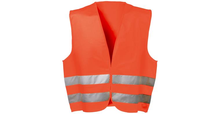 Hi-vis vest EN 20471 orange one size