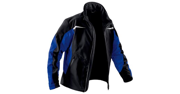 Softshell jacket Light black/cornflower blue size S