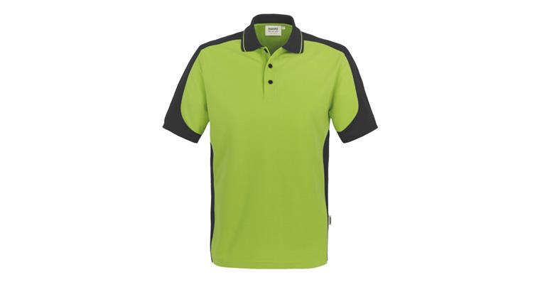Polo-Shirt Contrast Mikralinar® kiwi/anthrazit Gr.XL