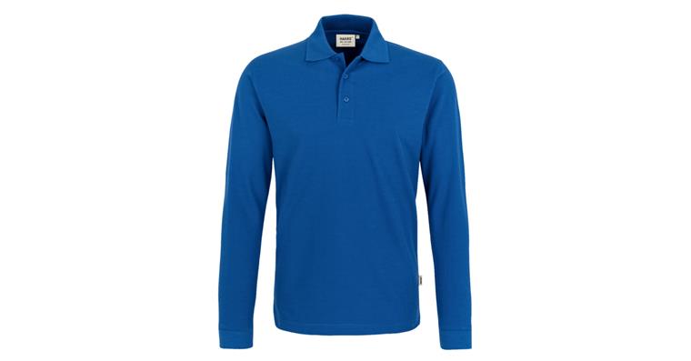 Long-sleeve polo shirt Classic royal blue size XL