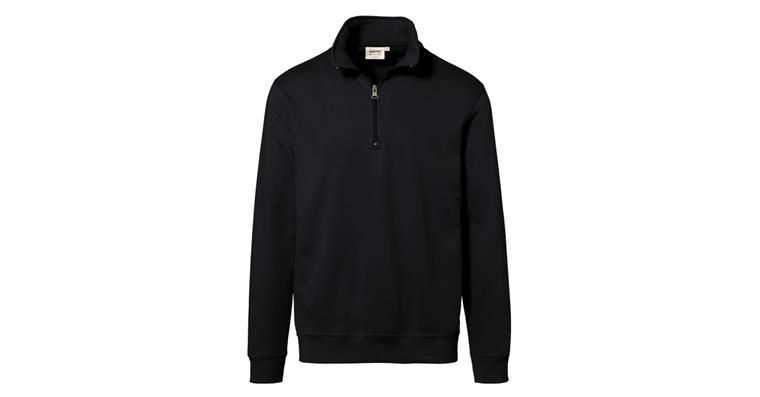 Zip-Sweatshirt Premium schwarz Gr.XS