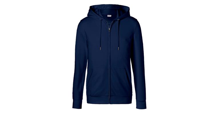 Hooded sweat jacket dark blue size XL