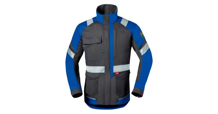 Long jacket 5Safety Image protection class 1 grey/cornflower blue size 64