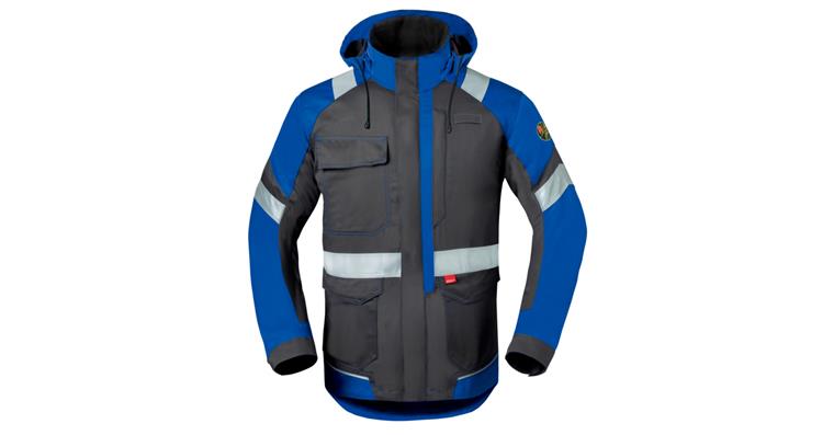 Parka 5Safety Image protection class 2 grey/cornflower blue size L