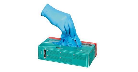 Einweghandschuh Dexpure® Nitril puderfrei Box = 100 Stück Gr.S