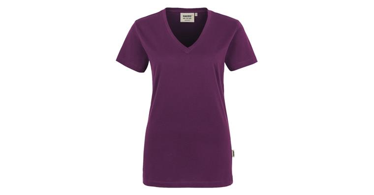 Ladies' V-shirt Classic aubergine S