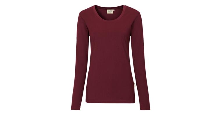 Ladies' long-sleeve Perf. wine red S