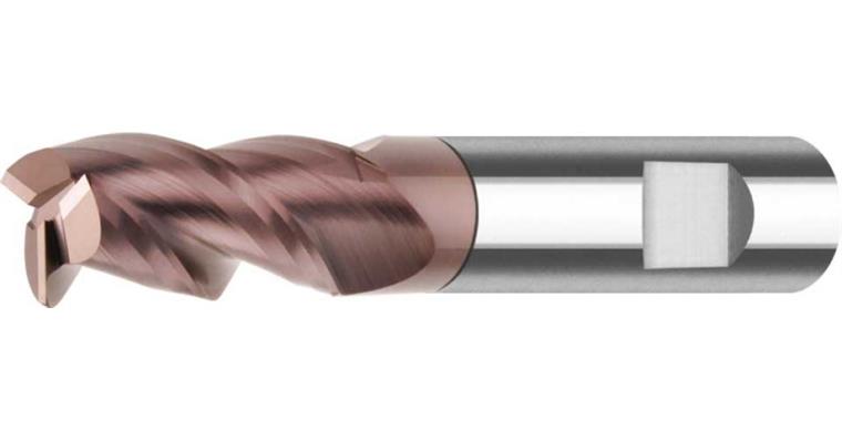SC end mill long 41/43/45° DIN 6535 HB SC-TiAlCN 3 cutting edges dia. 6 mm