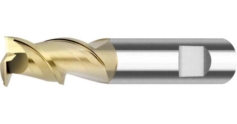 SC alu cutter long 45° with clearance DIN 6535 HB SC-ZrN 2 CE dia. 14 mm