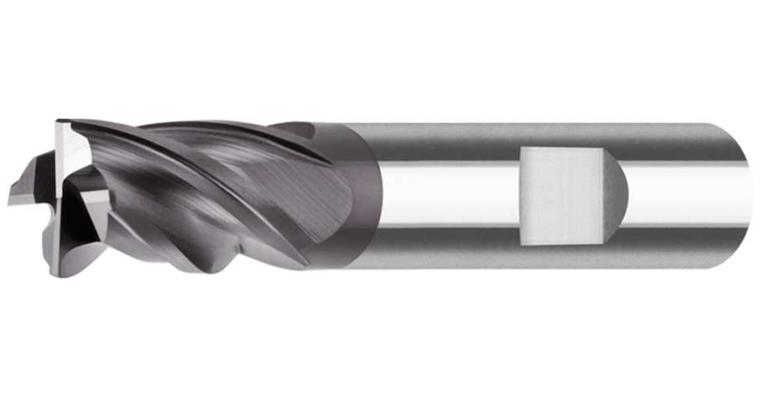 SC end mill extra short 35/38° DIN 6535 HB SC-TiAlN 4 cutting edges dia. 3 mm