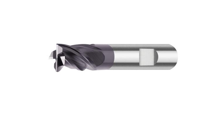 SC HPC mill cutter UNI short Z4 DIN 6535 HB TiAlN-coated dia. 5 mm