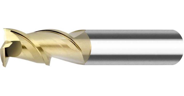 SC alu cutter long 45° with clearance DIN 6535 HA SC-ZrN 2 CE dia. 10 mm