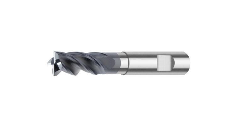 SC HPC mill cutter INOX long Z4 w. clearance DIN 6535 HB Varocon d. 10 mm