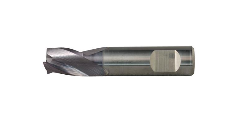 SC mini end mill dia. 12mm 30° TiAIN Z 3 DIN 6535HB x-short with clamp. surface