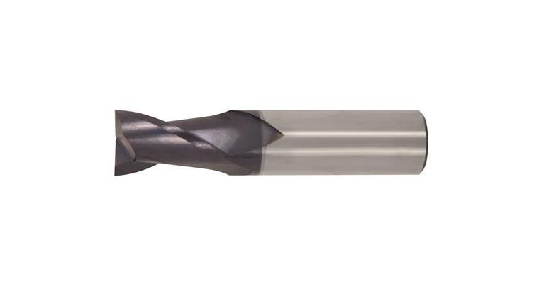 SC long hole milling cutter TiAlN 30° short HA shank T=2 dia. 4 mm