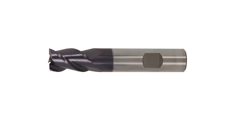 SC square end mill DIN 6535HA TiAlN 3 cutters long dia. 2.0 mm