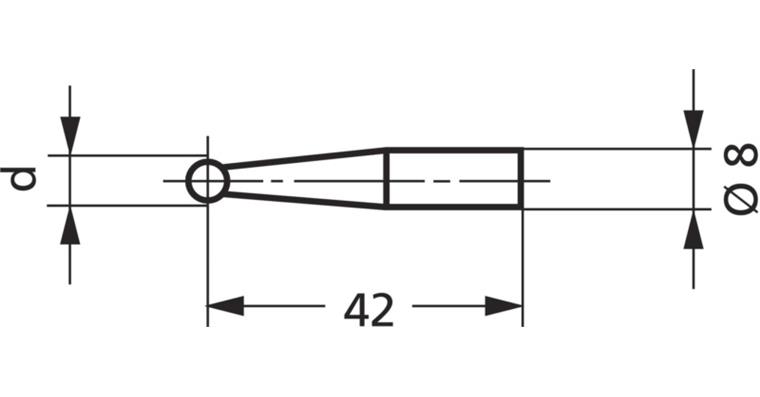 1001744816 Kugelmesstaster 814 m, Ø 6 mm