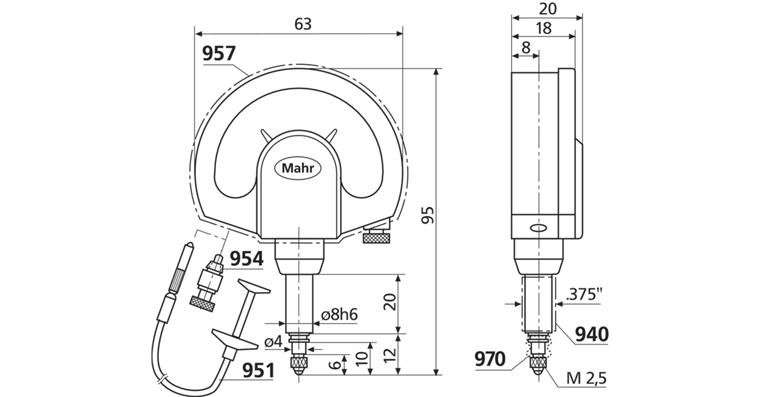1001744744 Spritzwasserschutzkappe 957 für mech. Feinzeiger
