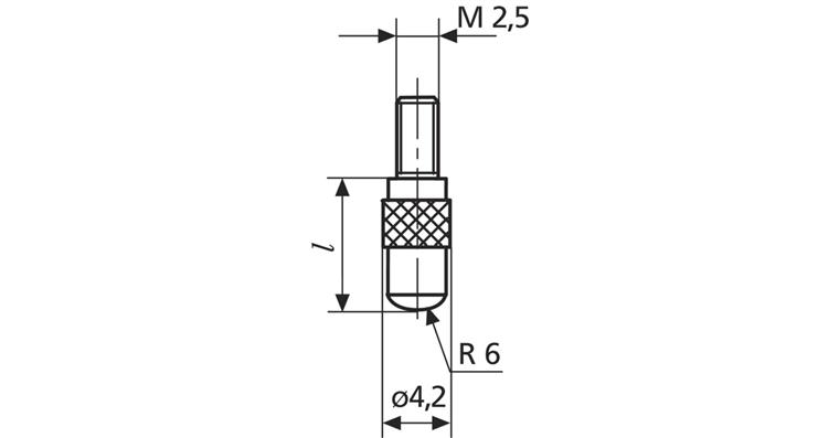 1001744639 Verlängerungseinsatz aus Stahl 902, Länge 12 mm