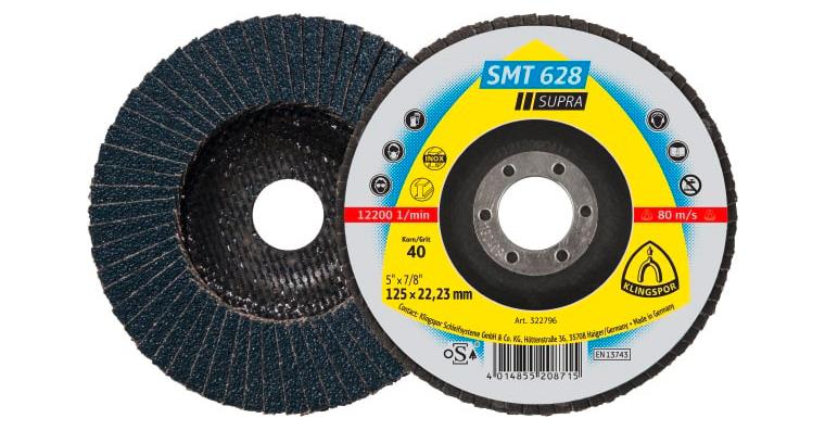 Lamellenschleifscheibe Ø 125 mm SMT 628 Korn 40