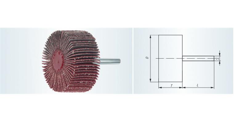 Flap wheels made of abrasive cloth SFL 06020.06 grain 150