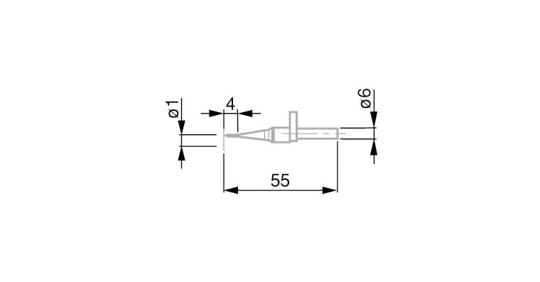 TESA Messeinsatz aus VHM-1 mm Kugeldurchmesser