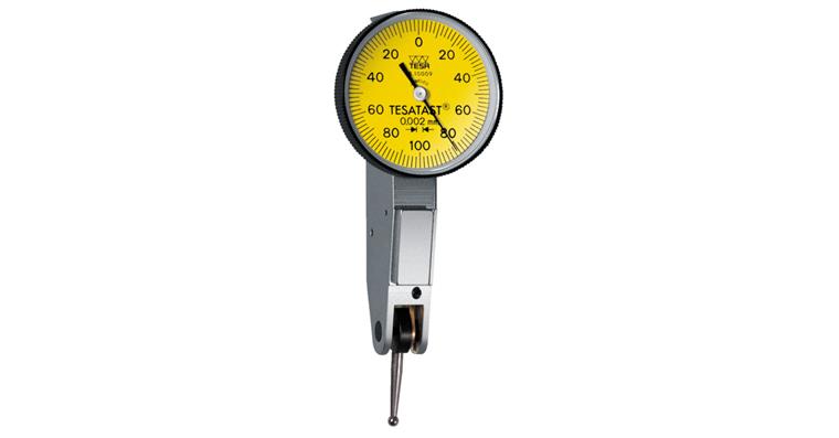 1001331349 TESATAST lever gauge probe, 0.002 mm graduation, 28 mm diameter, case, 1810009